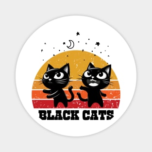 black cats Magnet